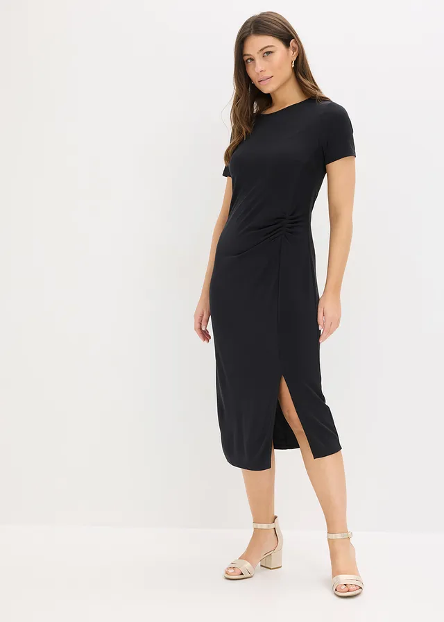 Jersey jurk van een viscosemix • zwart • product-page.page-title-suffix