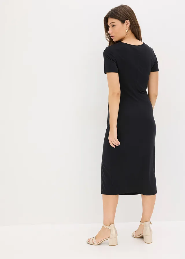 Jersey jurk van een viscosemix • zwart • product-page.page-title-suffix