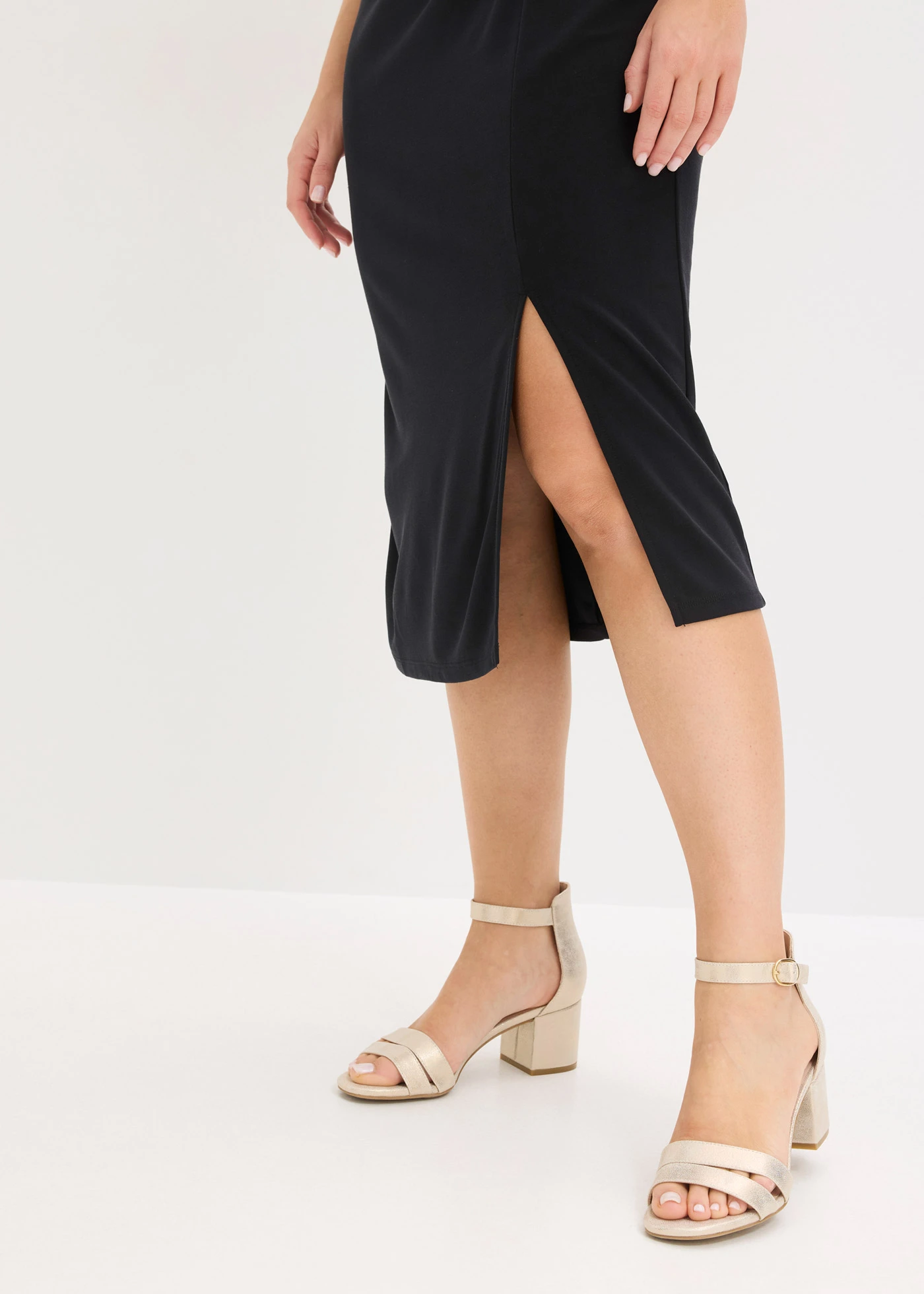 Jersey jurk van een viscosemix • zwart • bonprix online shop