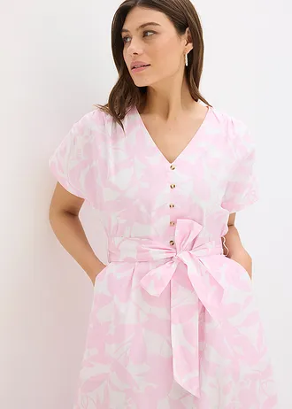 Robe midi • rose cristal/blanc floral • Boutique bonprix