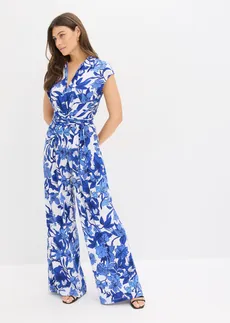Jersey jumpsuit, Kleur: blauw