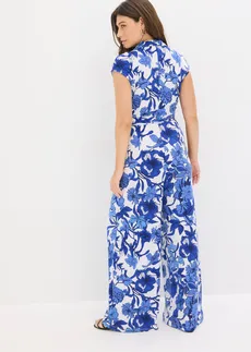 Jersey jumpsuit, Kleur: blauw