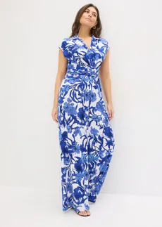 Jersey jumpsuit, Kleur: blauw