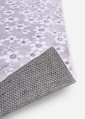 Tapis de bain avec motif floral, Couleur: écru floral