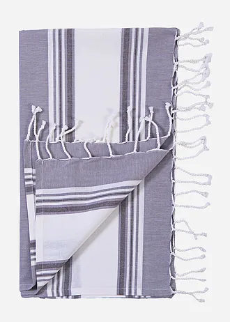 Serviette de hammam en coton, Couleur: gris