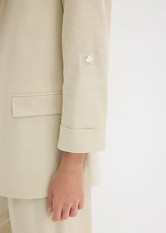 Linnen blazer • lichtsand • bonprix online shop