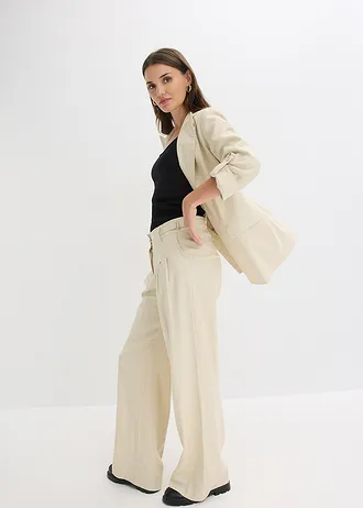 Blazer en lin mélangé • sable clair • Boutique bonprix