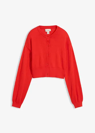 Gilet court en maille coton et soie