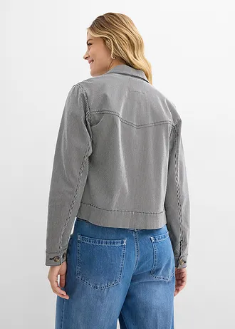 Veste mi-saison • noir rayé • Boutique bonprix