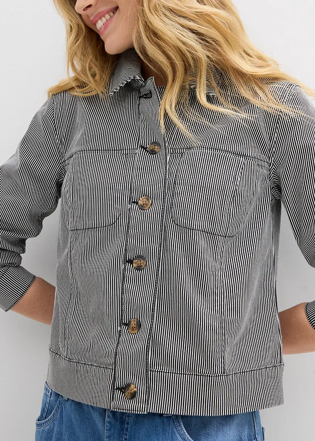 Veste mi-saison • noir rayé • product-page.page-title-suffix