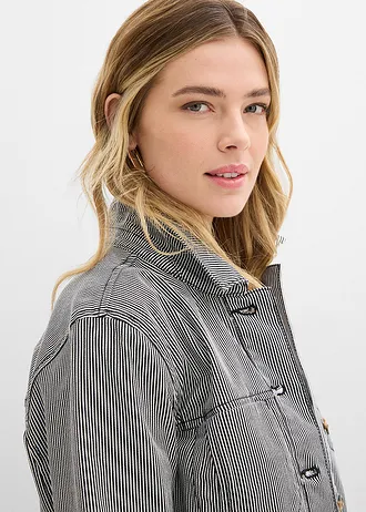 Tussenjas • zwart gestreept • bonprix online shop