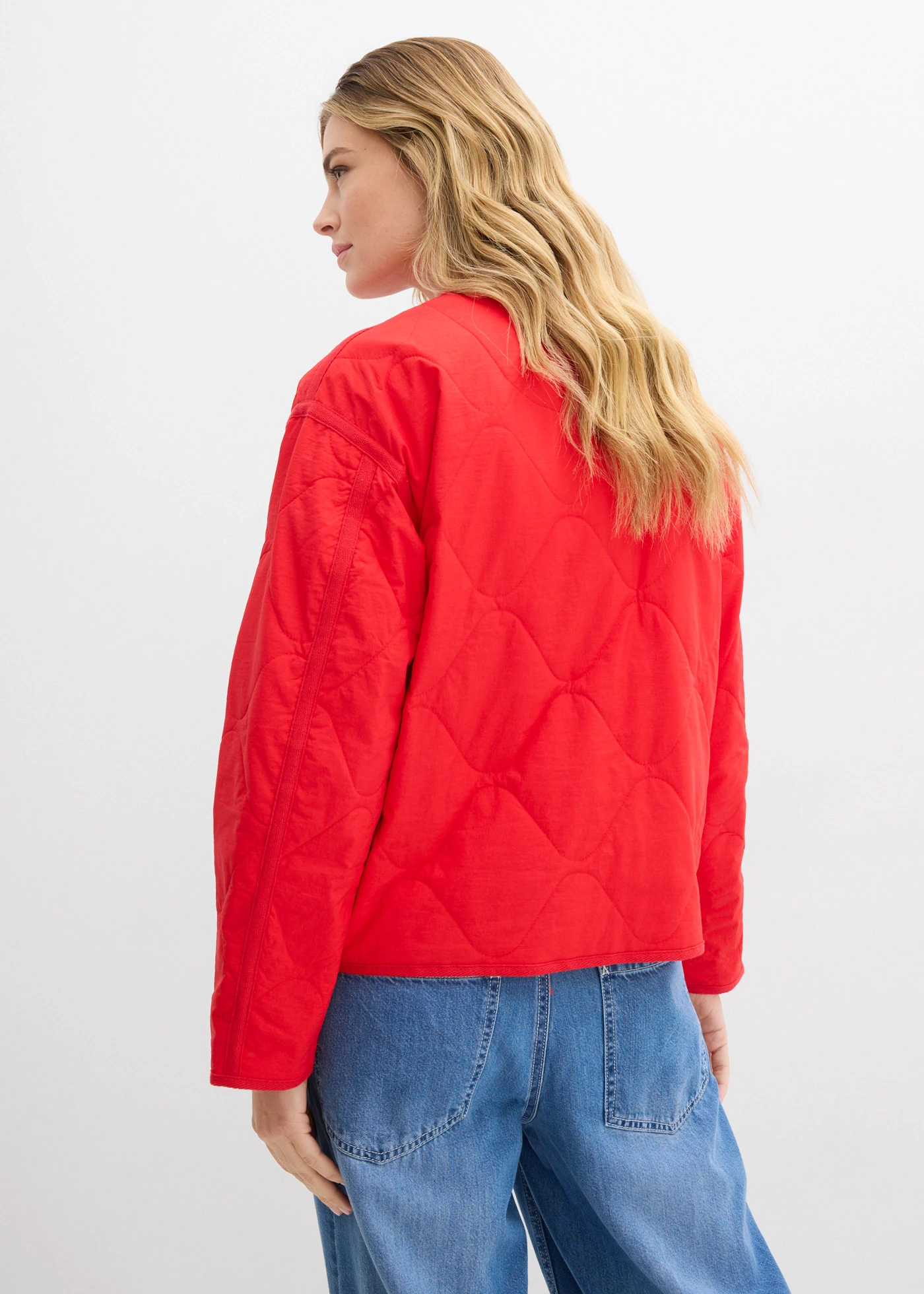 Gewatteerde jas • aardbeirood • bonprix online shop