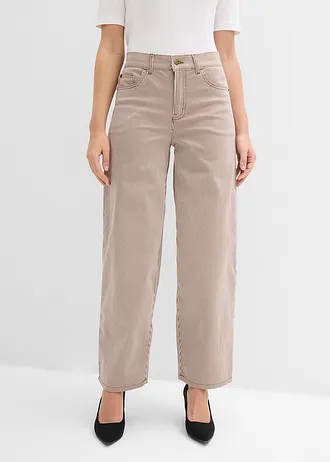 Pantalon ballon à rayures • marron-écru rayé • Boutique bonprix