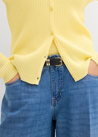 Pletený sveter s viskózou • svetložltá • obchod bonprix