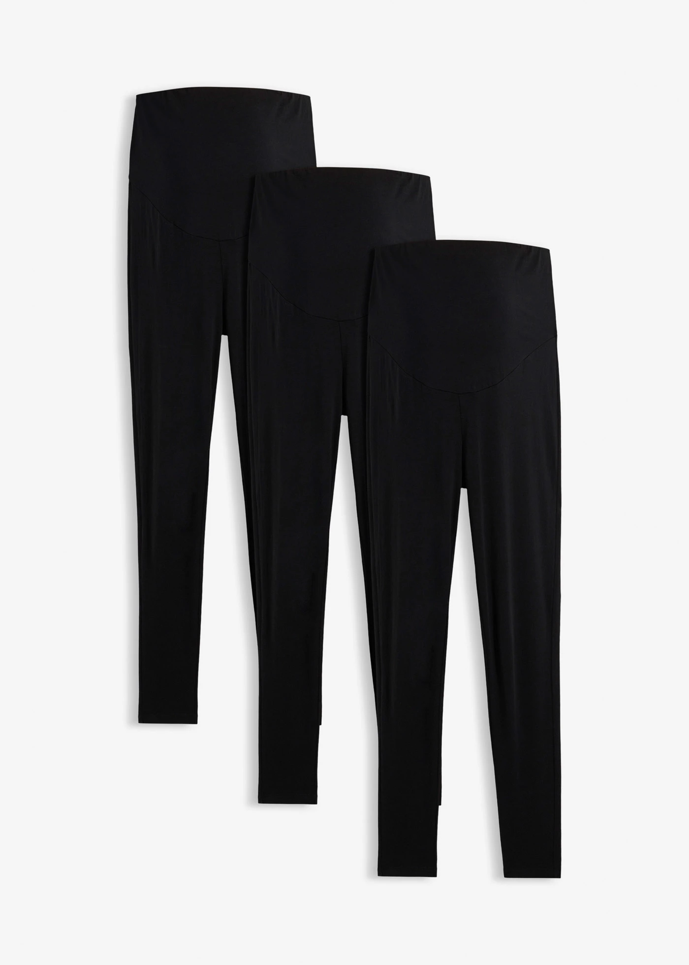 Lot de 3 leggings de grossesse en coton • noir • Boutique bonprix