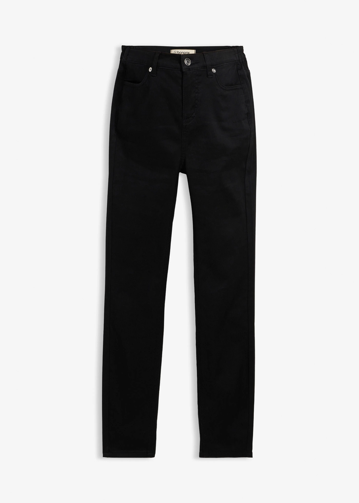 2-in-1 super stretch zwangerschapsjeans te dragen voor en na de zwangerschap, slim fit • zwart • bonprix online shop