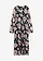 Robe midi en mesh doux, Couleur: noir floral