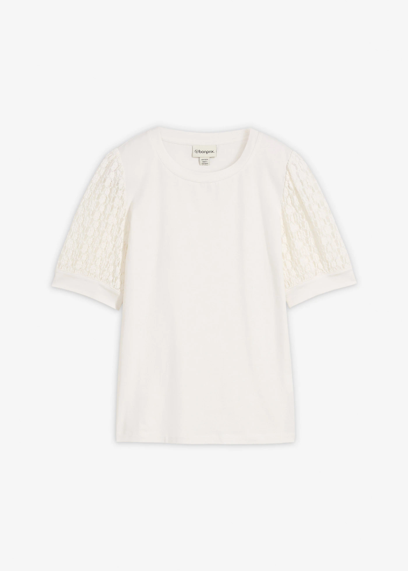 Bluză din tricot din amestec de bumbac • ecru • magazin bonprix