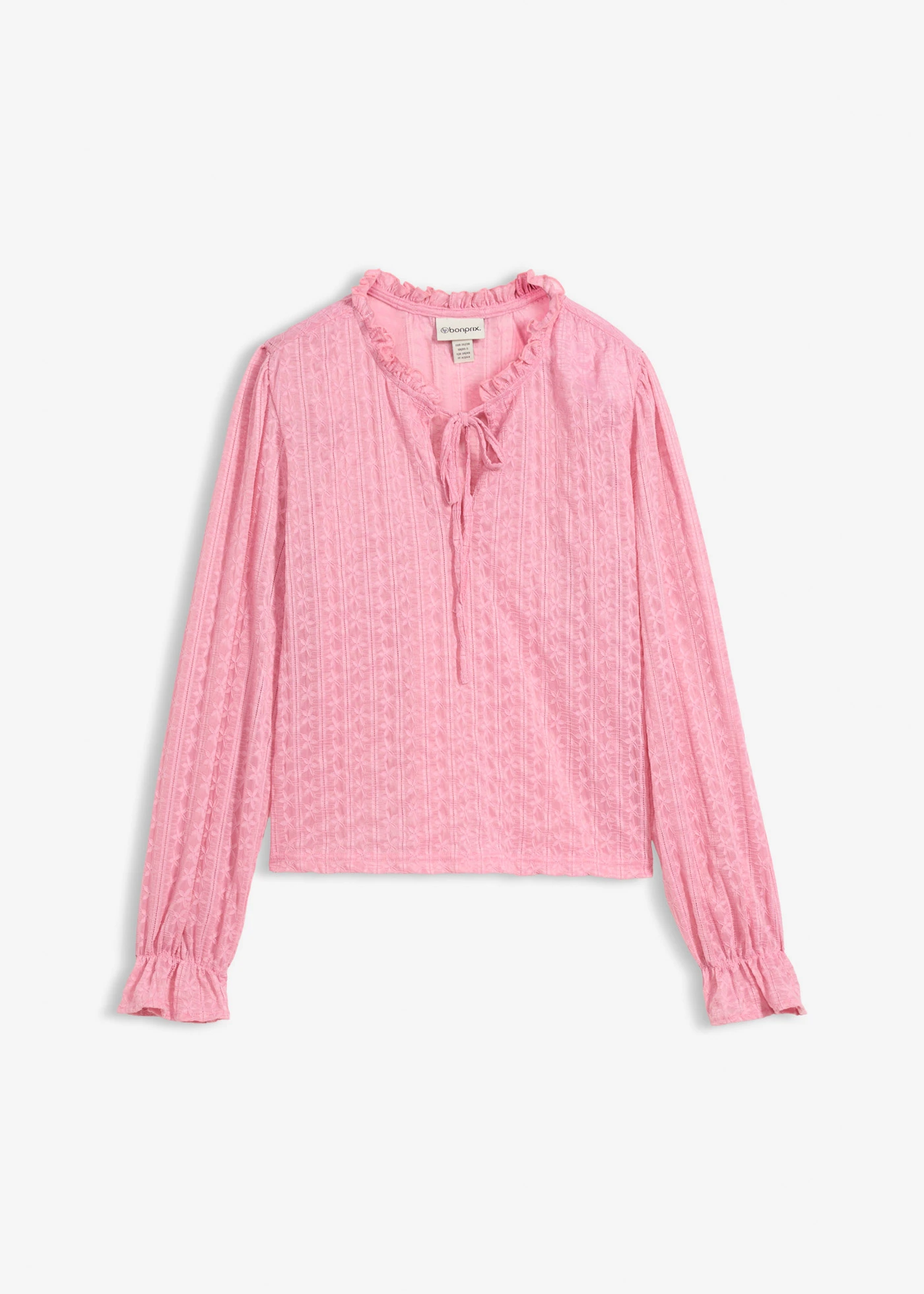 Csipkepóló ballon ujjakkal • füst orchidea • bonprix áruház