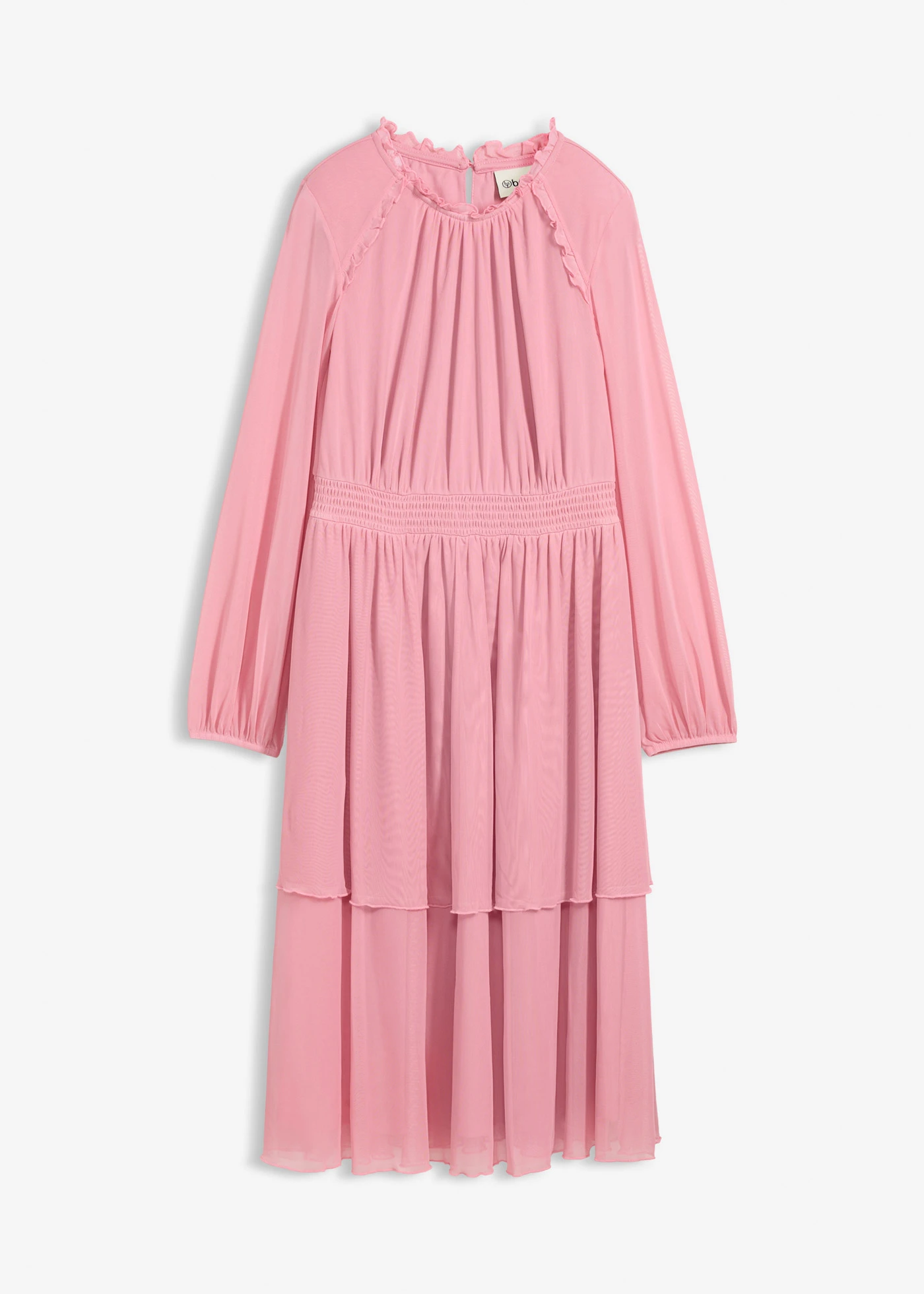 Robe en jersey et mesh fin • orchidée fumé • Boutique bonprix