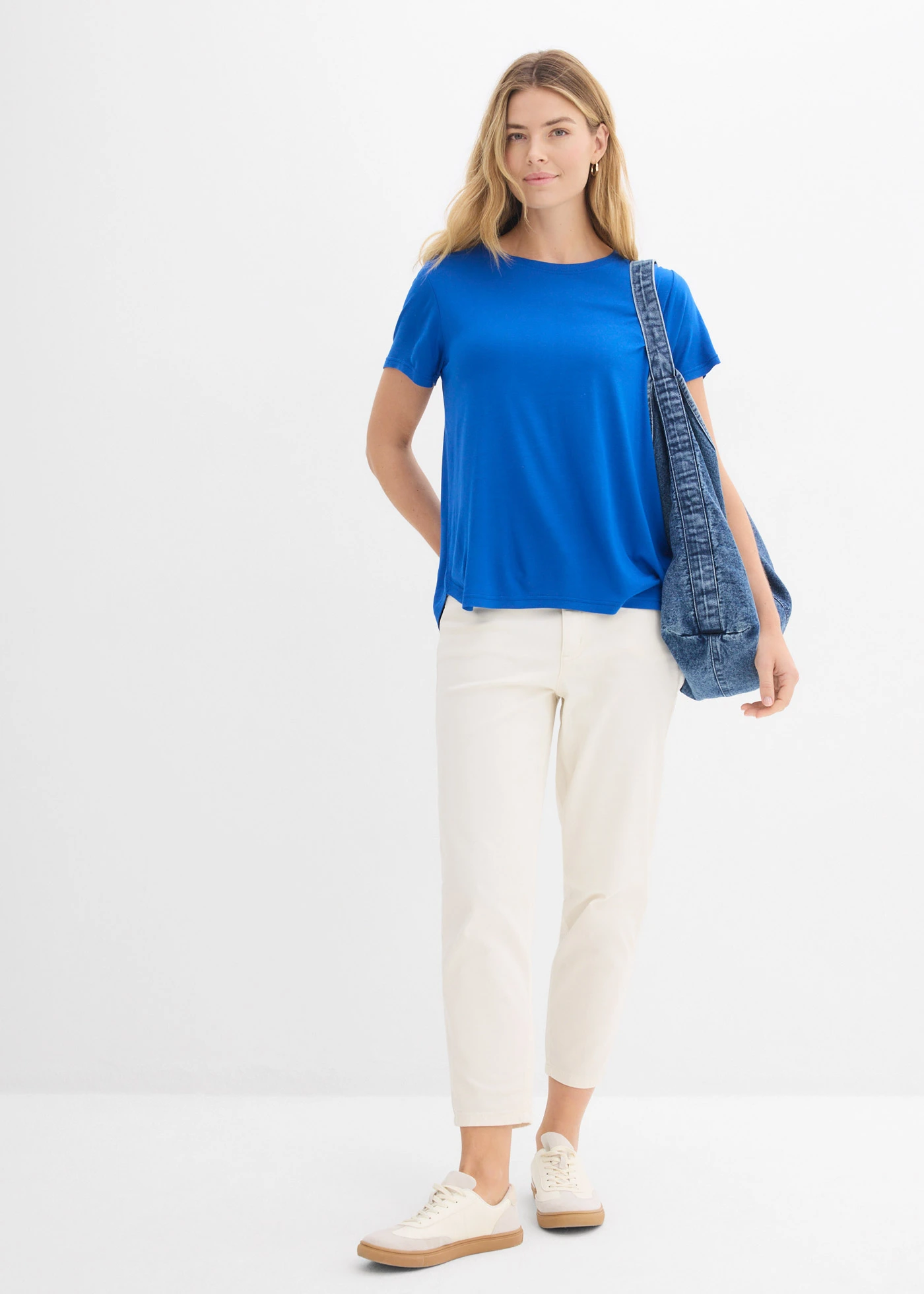 Longshirt van zachte viscose • arctisch blauw • bonprix online shop