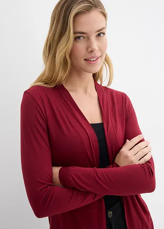 Gilet fin en viscose douce • rouge rubis • Boutique bonprix