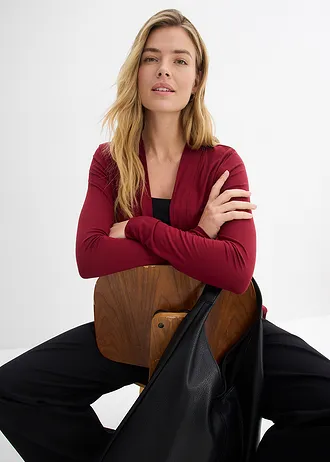 Shirtvest van zacht viscose • robijnrood • bonprix online shop