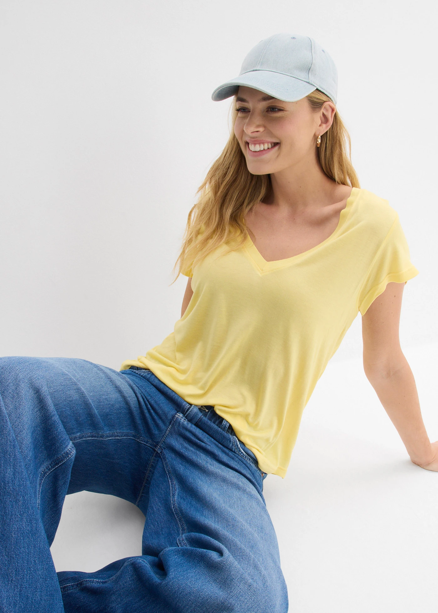 Tricou din viscoză moale • galben mediu • magazin bonprix