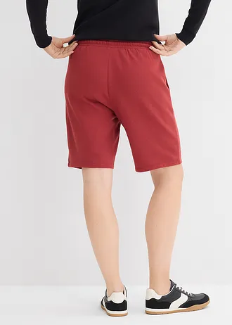 Short sweat avec poches, Couleur: rouge désert