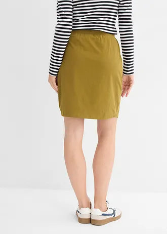 Jupe extensible en coton • vert naturel • Boutique bonprix