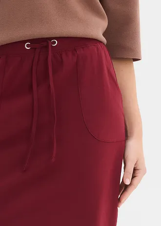 Jupe extensible en coton • rouge rubis • Boutique bonprix