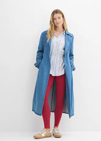 Legging (set van 2), Kleur: donkerblauw+kersenrood