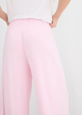 Pantaloni Culotte din viscoză fluidă • roz cristal • magazin bonprix