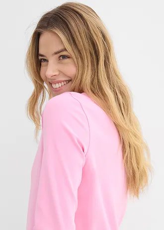 T-shirt van zwaar biologisch katoen • roze • bonprix online shop