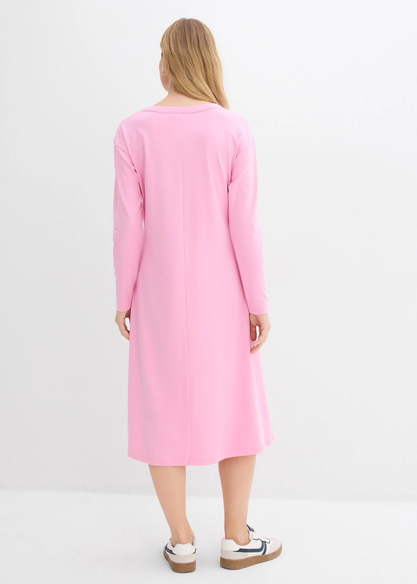 Jersey jurk van zwaar biologisch katoen • roze • bonprix online shop