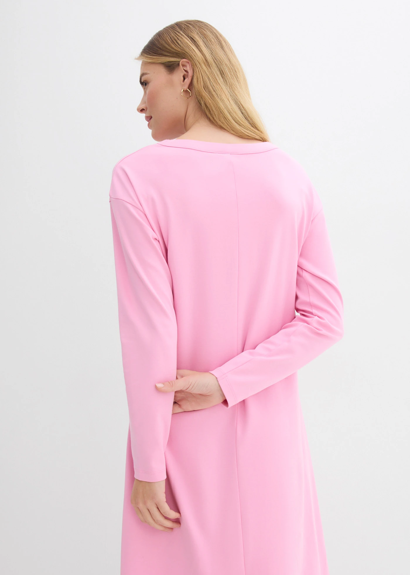 Jersey jurk van zwaar biologisch katoen • roze • bonprix online shop