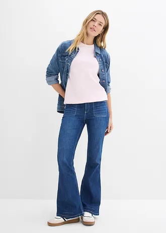 Wijde scuba sweater, Kleur: lichtroze