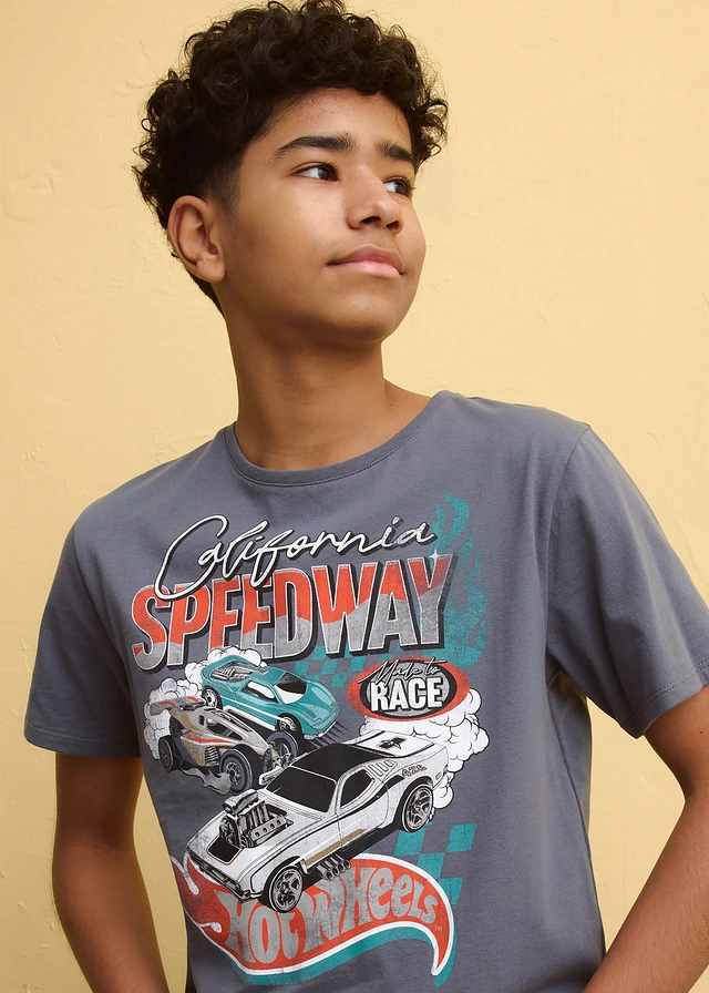 T-shirt Hot Wheels 100% coton • gris imprimé • product-page.page-title-suffix