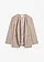 Kraagloze blazer in een zachte wolmix, Kleur: lichtsand gemêleerd