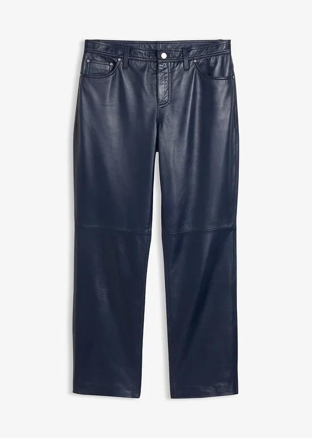 Pantalon en cuir d’agneau nappa
