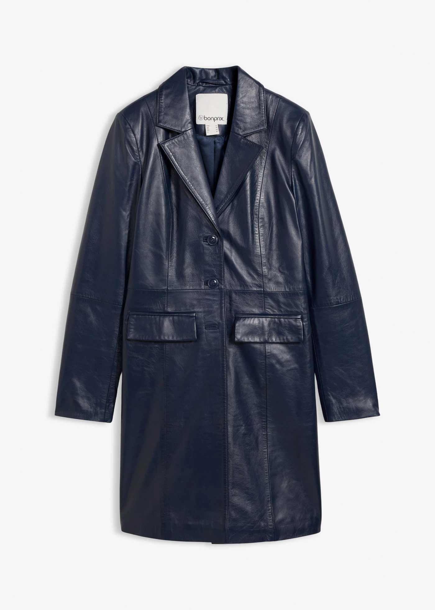 Korte jas van lamsnappa • donkerblauw • bonprix online shop