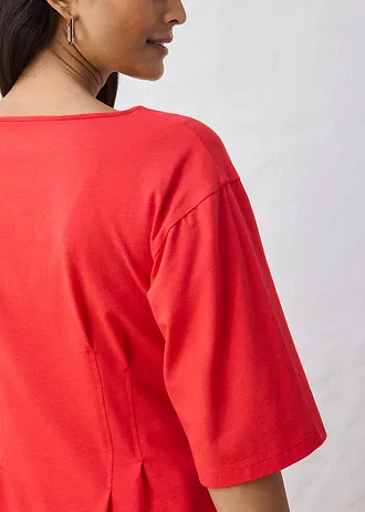 Bluză din tricot din amestec de bumbac • roșu-căpșună • magazin bonprix