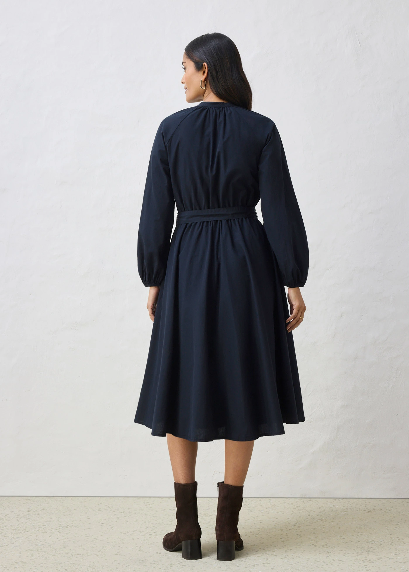 Overhemdjurka met riem met zijde • zwart • bonprix online shop