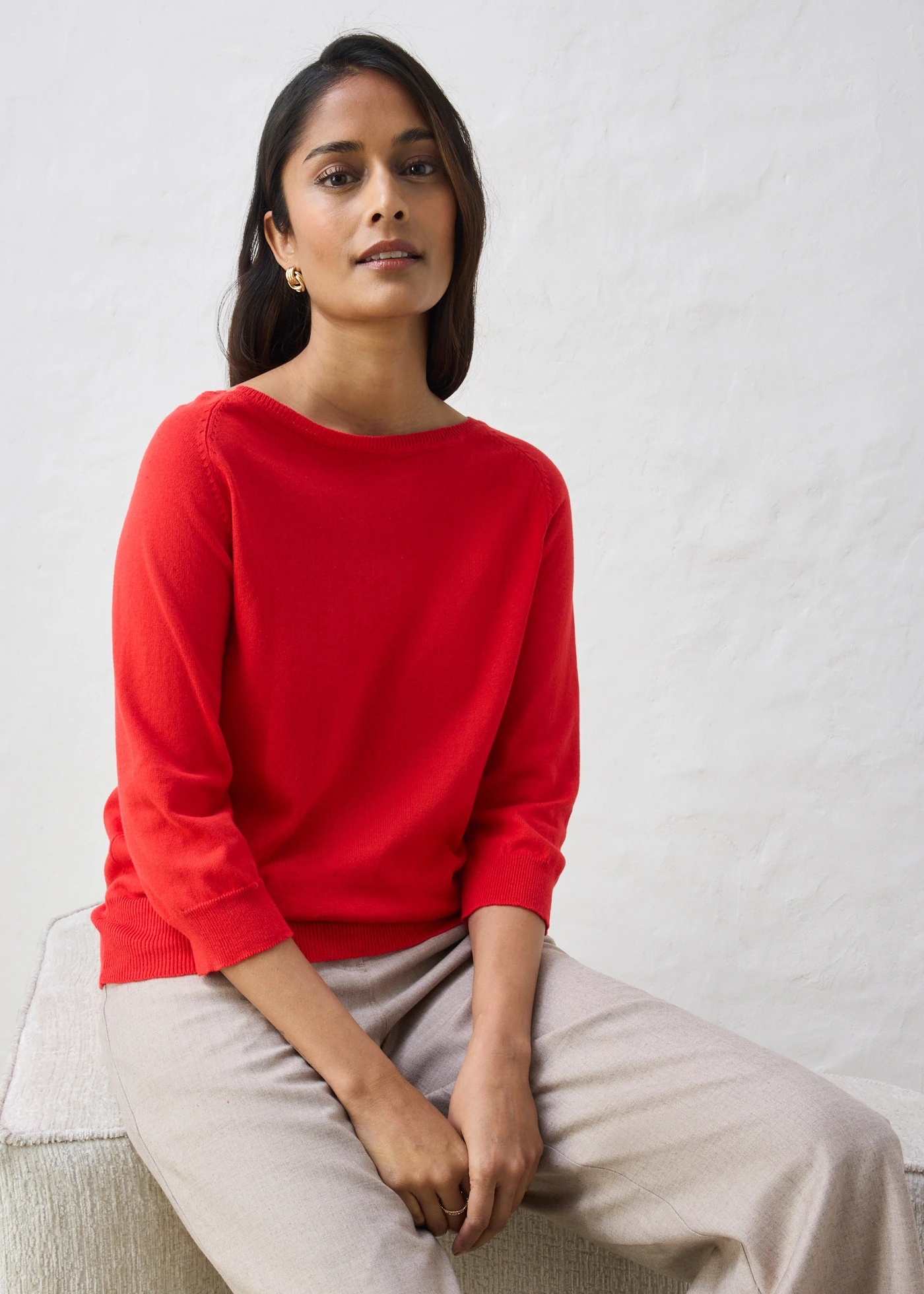 Pull • fraise • Boutique bonprix