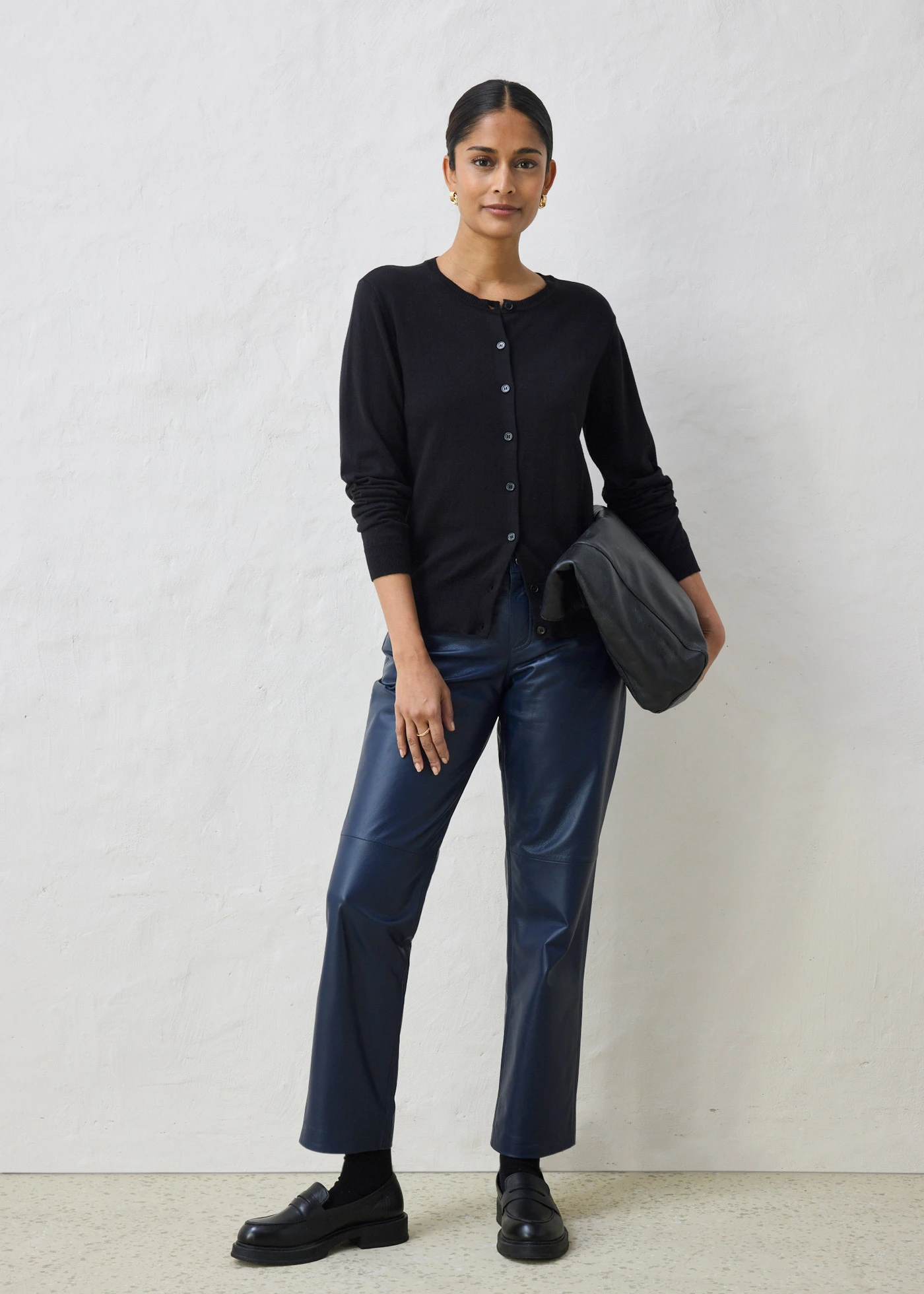 Vest met zijde • zwart • bonprix online shop