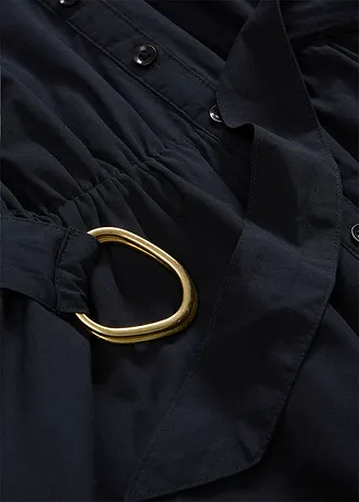 Overhemdjurka met riem met zijde • zwart • bonprix online shop