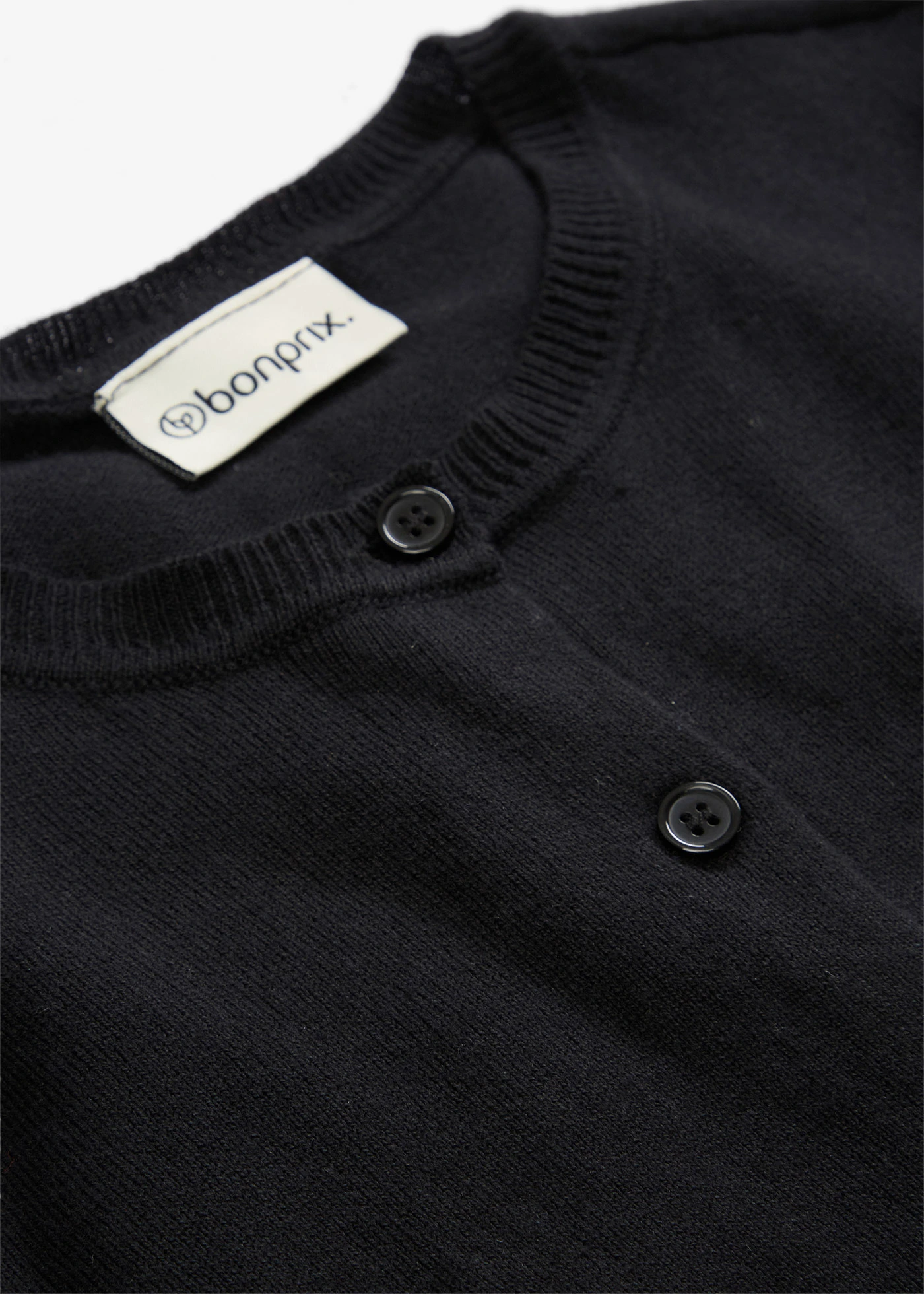 Kötött kardigán selyemmel • fekete • bonprix áruház