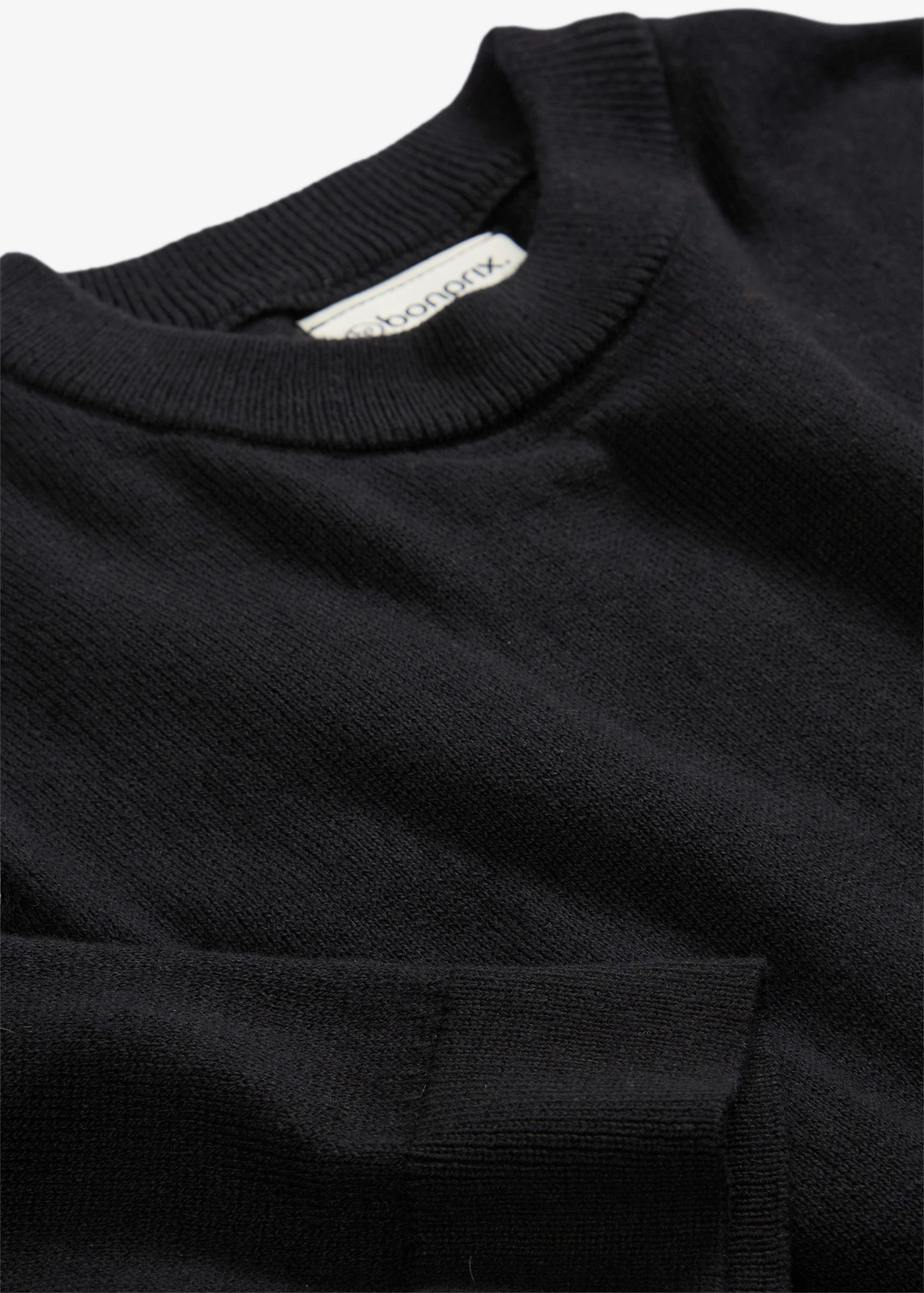 Sweter z domieszką jedwabiu • czarny • sklep bonprix