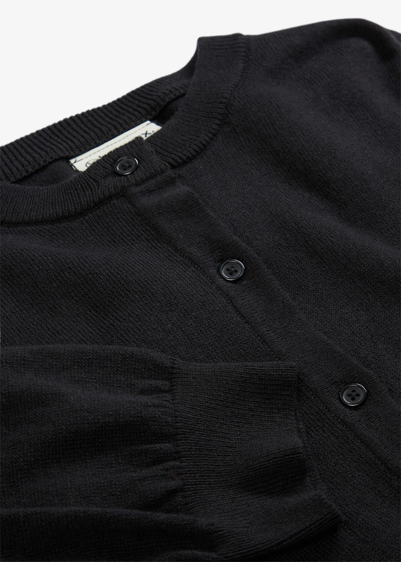 Kort gebreid vest met zijde • zwart • bonprix online shop