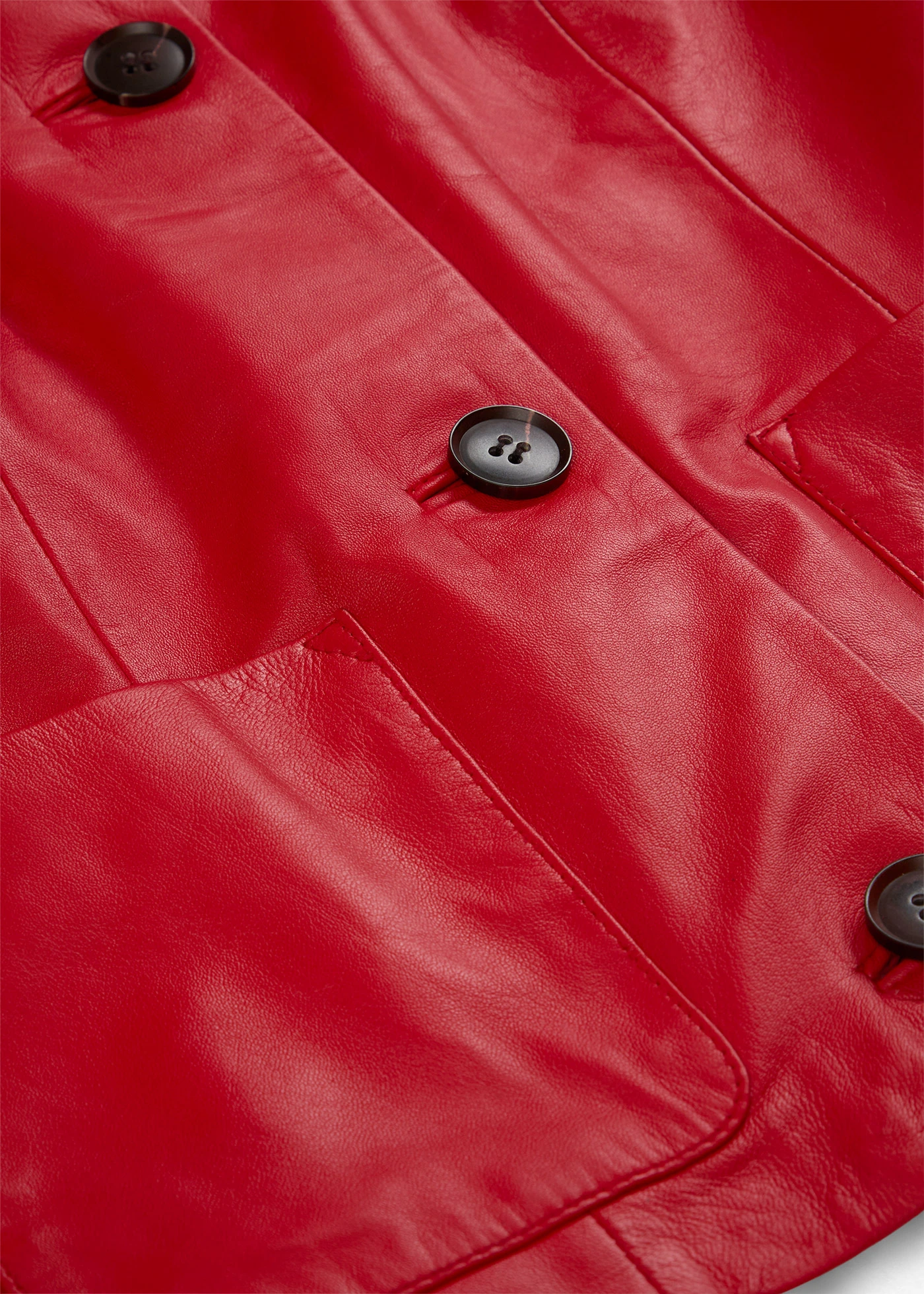 Veste courte en cuir nappa d’agneau • fraise • Boutique bonprix